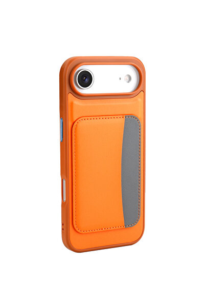 Ceponya غطاء سيليكون لهاتف iPhone 17 Air مع حامل بطاقات Zore X-Kart