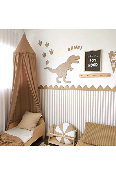 DECOMALL ( PP-30) Bebek & Çocuk Odası Ahşap Üçgen Bordür 3mm Kabartmalı Şerit...