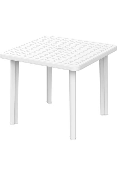 Cosmoplast طاولة بلاستيكية مربعة للاستخدام الداخلي والخارجي من كوزموبلاست، 85...