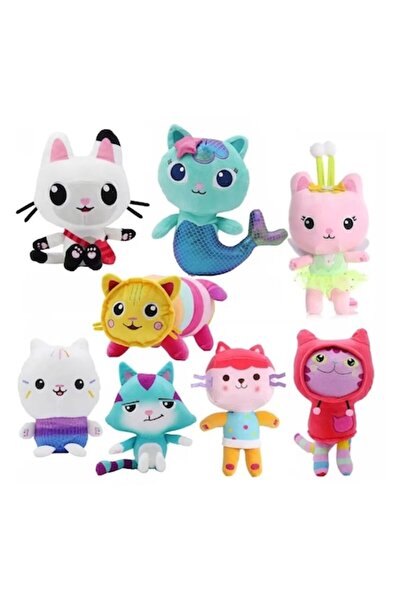 Virtual Trend Set de 8 jucării de pluș cu agățat, Casa de păpuși Gabby