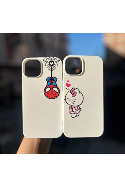 SOFT iPhone 13/14 Uyumlu Silikon İçi Kadife Lansman Hello Kitty -Spiderman De...
