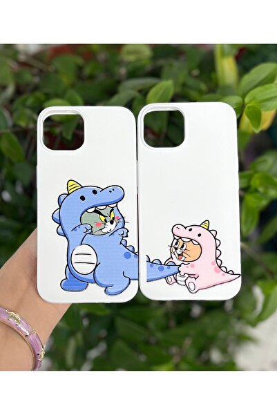 CaseKİdükkan iPhone 13/14 Compatible Silicone Velvet Inside Launch Tom and Je...