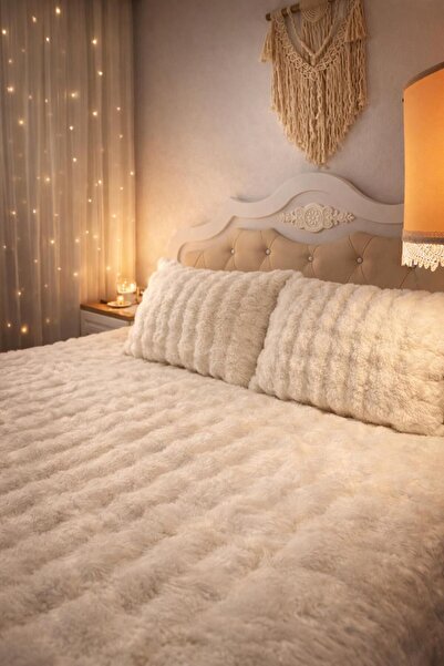 BURYAHOME طقم لحاف مزدوج (220x240)-أبيض فقاعي