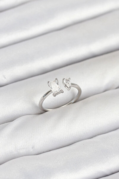 lowell home خاتم نسائي من حجر الزركون باللون الذهبي النحاسي