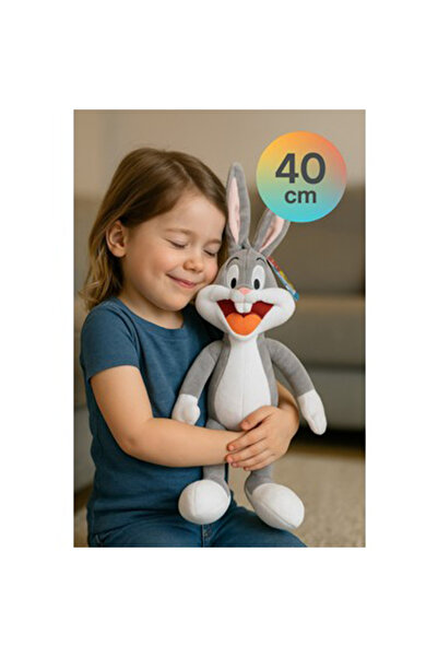 Cici Oyuncak Looney Tunes Çizgi Film Karakteri 40 cm Peluş Bugs Bunny Orijinal
