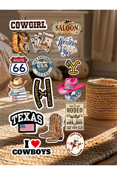 Limitless Design ملصق رعاة البقر، ملصق تكساس، ملصق روديو، الطريق 66، طراز غرب...