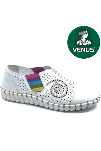 Venüs Gofnik Genuine Leather Orthopedic Women's Casual Shoes White