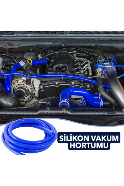 OTOVADİM 4mm Silikon Vakumlu Hortum / Yüksek Basınç Hortumu (WASTEGATE HOSE) İç Çap 4mm