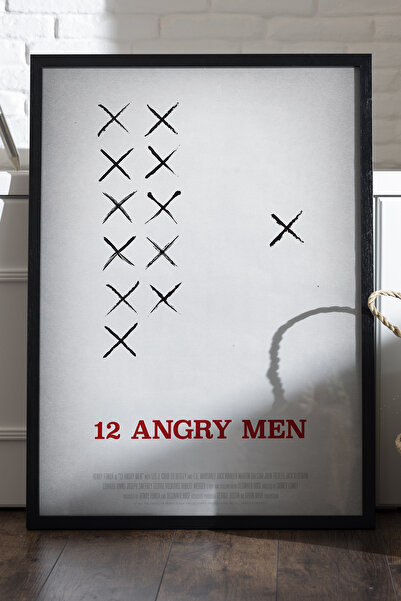 Duvarda Poster cu ramă din lemn neagră 12 Angry Men, pictură decorativă de pe...