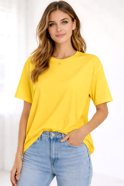 ArtYus Unisex Oversized Fit Basic Cotton T-Shirt