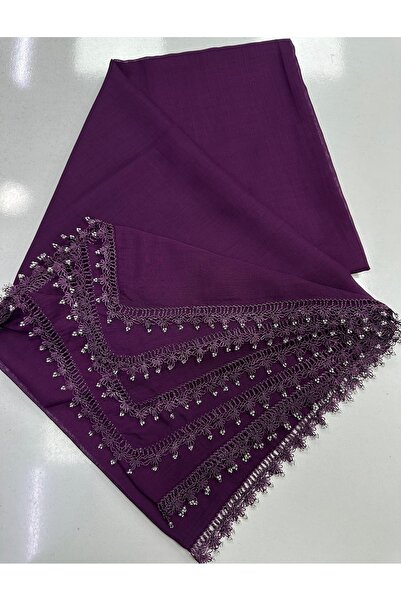 Cenk EL İŞİ İĞNE OYALI İNCİLİ YAZMA İĞNE OYALI TÜLBENT (1 ADET)