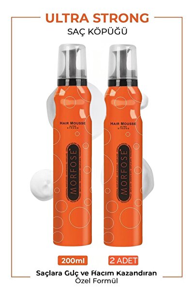 Morfose Ultra Strong Köpük 200 ml 2 Adet