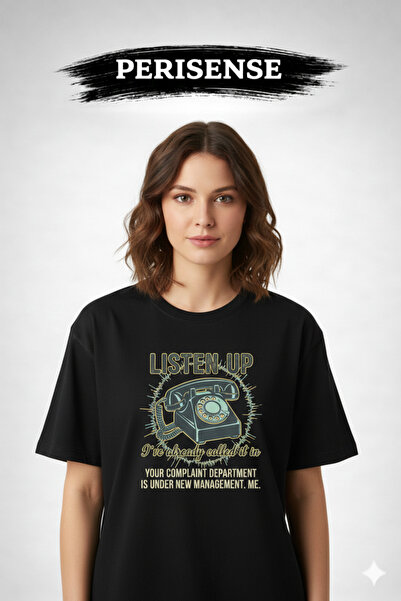 PERISENSE Unisex Sarcastic Printed Premium Combed Cotton Oversized T-Shirt