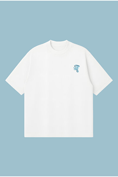 PURE POWER Synaworld S Word Blue Boxy Fit Oversized Unisex Tshirt - Printed T...