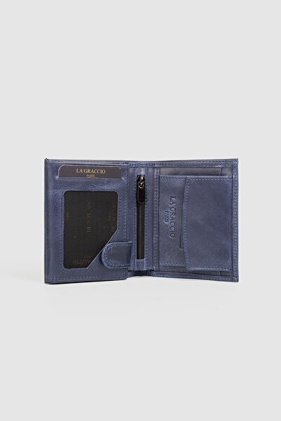 Store Must Rfid Protected Genuine Leather Men's Wallet with Coin Compartment