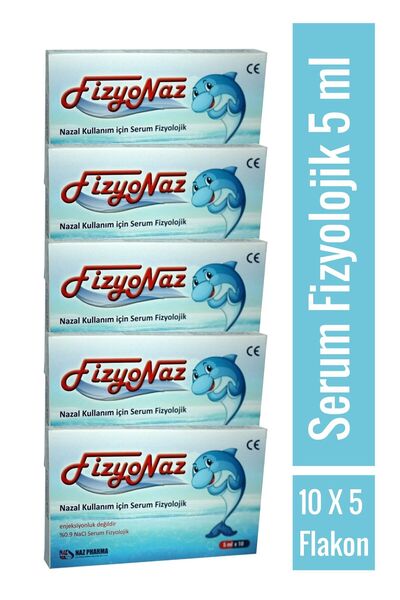 Fizyonaz 5 ml 10 Flakon ( 5 Kutu Flakon )