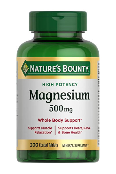 Nature's Bounty Magnesium Bone And Muscle Health Tablets 500 Mg 200 Ct