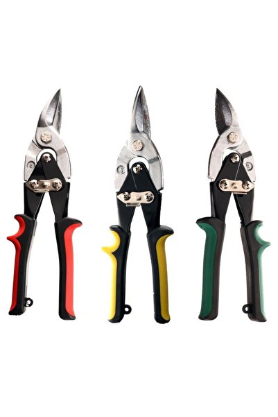 Kraft&dele Set de 3 foarfece metalice, Kraft&Dele, 1,2 mm stânga / dreapta