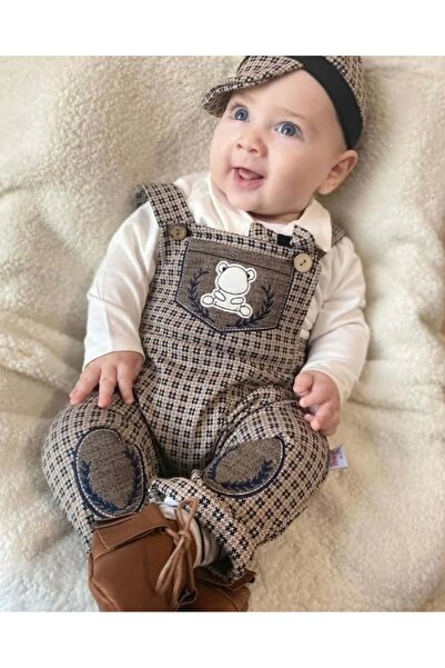 By Murat Kasketli salopet /şapkalı takım/papyonlı takım