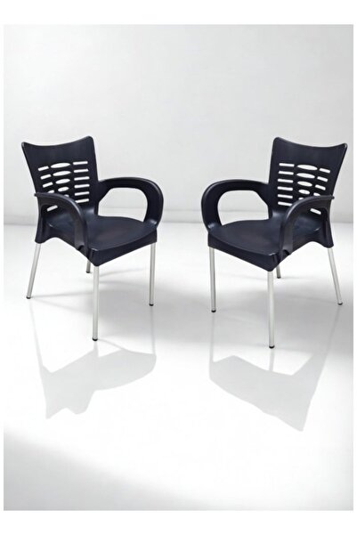 smart home طقم كراسي طعام مكون من كرسيين: بأرجل معدنية، ومسند ظهر ومسند ذراع ...