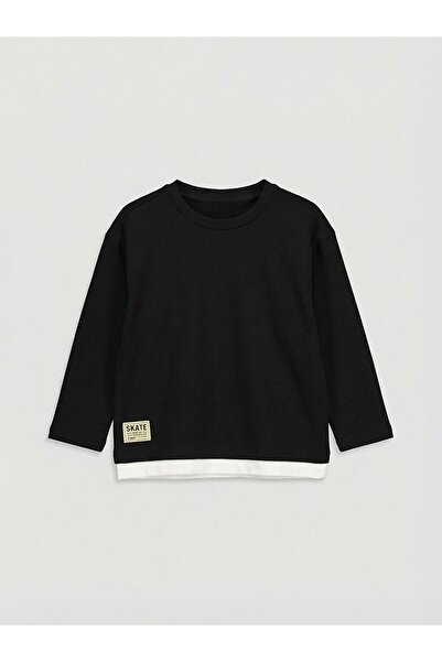 LC Waikiki Μπλουζάκι για αγόρια με μακρυμάνικο λαιμόκοψη LCW Kids