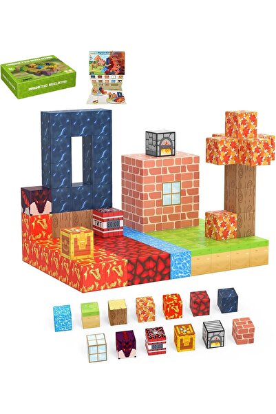 VTERLY مكعبات مغناطيسية، 100 قطعة من المكعبات المغناطيسية، مجموعة عالم الغابة...