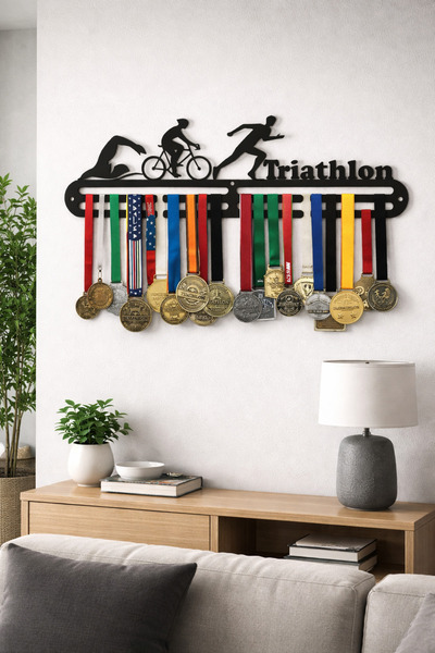 Serend TRİATLON TEMALI METAL MADALYA ASKISI