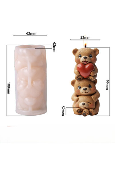 MILMATT Matrita de silicon, Milmatt, Familie ursuleti model 4