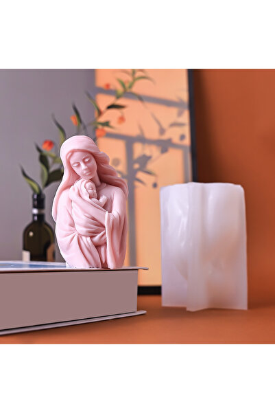 MILMATT Matrita de silicon, Milmatt, Model Fecioara Maria cu isus, pentru lum...