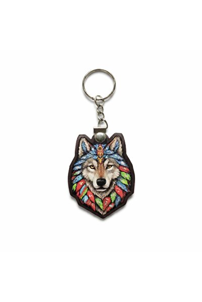 Seyhan Askeri Malzeme Tpu Double Sided Keychain - Wolf Bow - Flags of Old Tur...