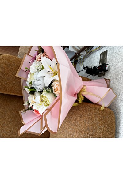 cloudhome Kız isteme çiçeği şakayık lilyum gül karışık muhteşem buket