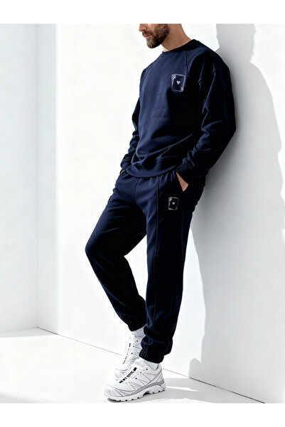 EFFRENATU Printed Tracksuit Lacevert Color Special Design