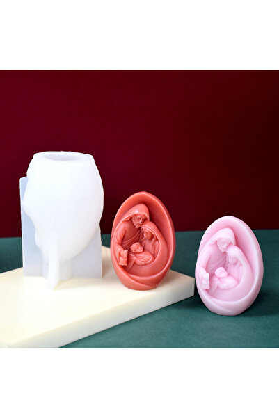 MILMATT Matrita de silicon, Milmatt, Model Familie Isus, pentru lumanari, , 6...