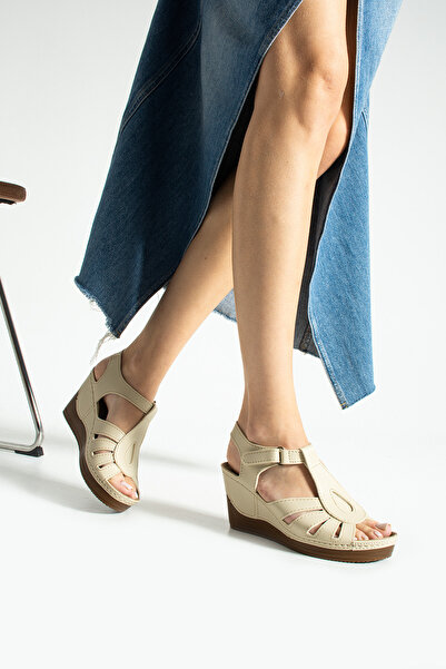 Polomia Comfort Sandale de zi cu zi confortabile, ortopedice, cu toc cu velcr...