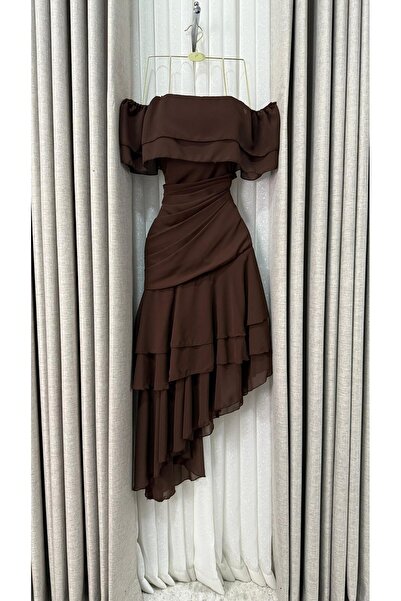 To Be Luxurious short brown dress for Eid