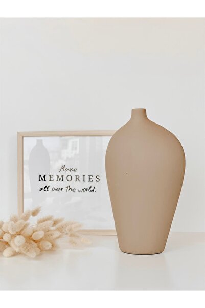 Hestia Home Amorf Seramik Vazo Çakıltaşı