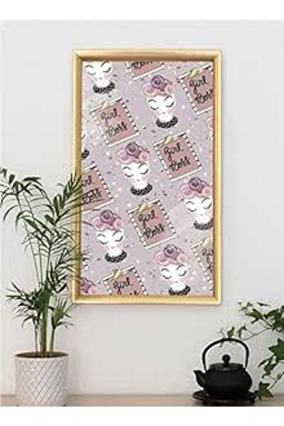 Generic Wall Sticker Printed with 'Girl Booos' Phrase with Frame from Spoil Y...
