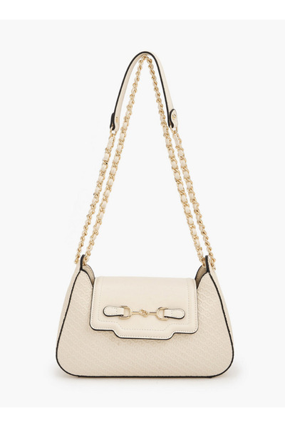 Celeste Embossed Monogram Cross Body - H19 x W 26 x D 8 cms