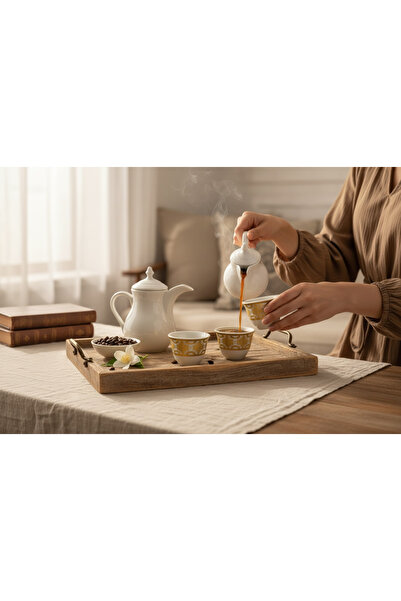 Generic Medium-sized porcelain coffee cup set