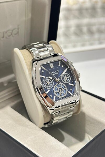 Ferrucci Çelik Kordon Su Geçirmez Garantili Erkek Kol Saati