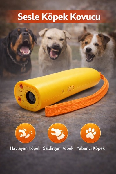 TeknoEser Pilli Ultrasonik Köpek Kovucu – Etkili, Güvenli, Taşınabilir Hayvan...