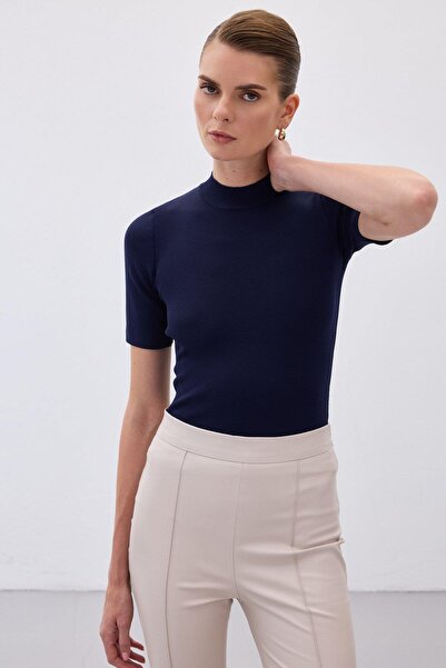 Sateen Women's Half Fisherman Knit Sweater 103-1353