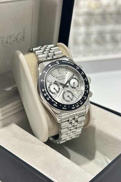 Ferrucci Çelik Kordon Su Geçirmez Garantili Erkek Kol Saati