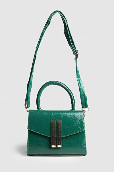 Store حقيبة يد نسائية من الجلد المجعد من زامبي مع حزام