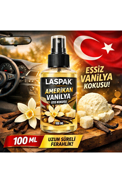 LASPAK Amerikan Vanilya Sprey Oto Kokusu Uzun Süre Kalıcı Ferah Araç Parfümü ...