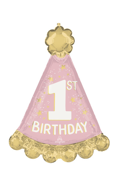 Anagram "Little Miss One-derful" Foil Balloon – First Birthday 63x86 cm
