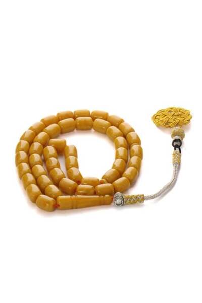 Shaka Khatam مسبحة فاخرة من غبار الكهرمان، 45 حبة - شكا خاتم