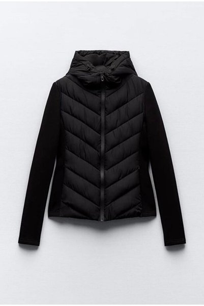 SHZN New Season Black Inflatable Women's Leather Jacket