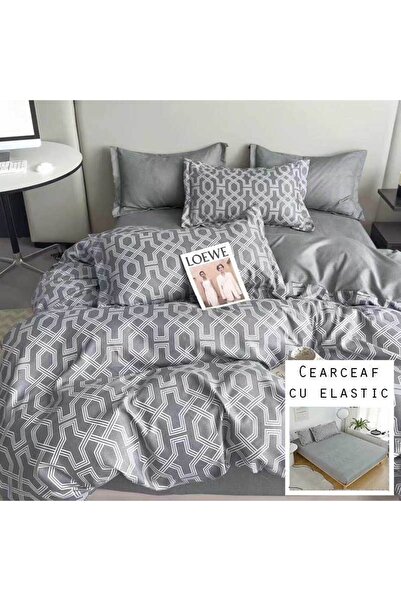 Patul Bed Linen 6 Pieces, Fine Cotton, Sulphur, Double Bed, 2 Persons, Fitted...