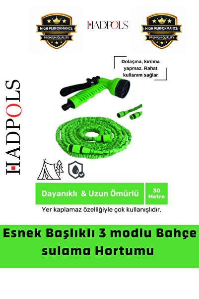 HadPols #Hortum Dolaşmaz Kırılmaz 7 Kademeli Uzayan Sulama Araç Yıkama Tabanc...